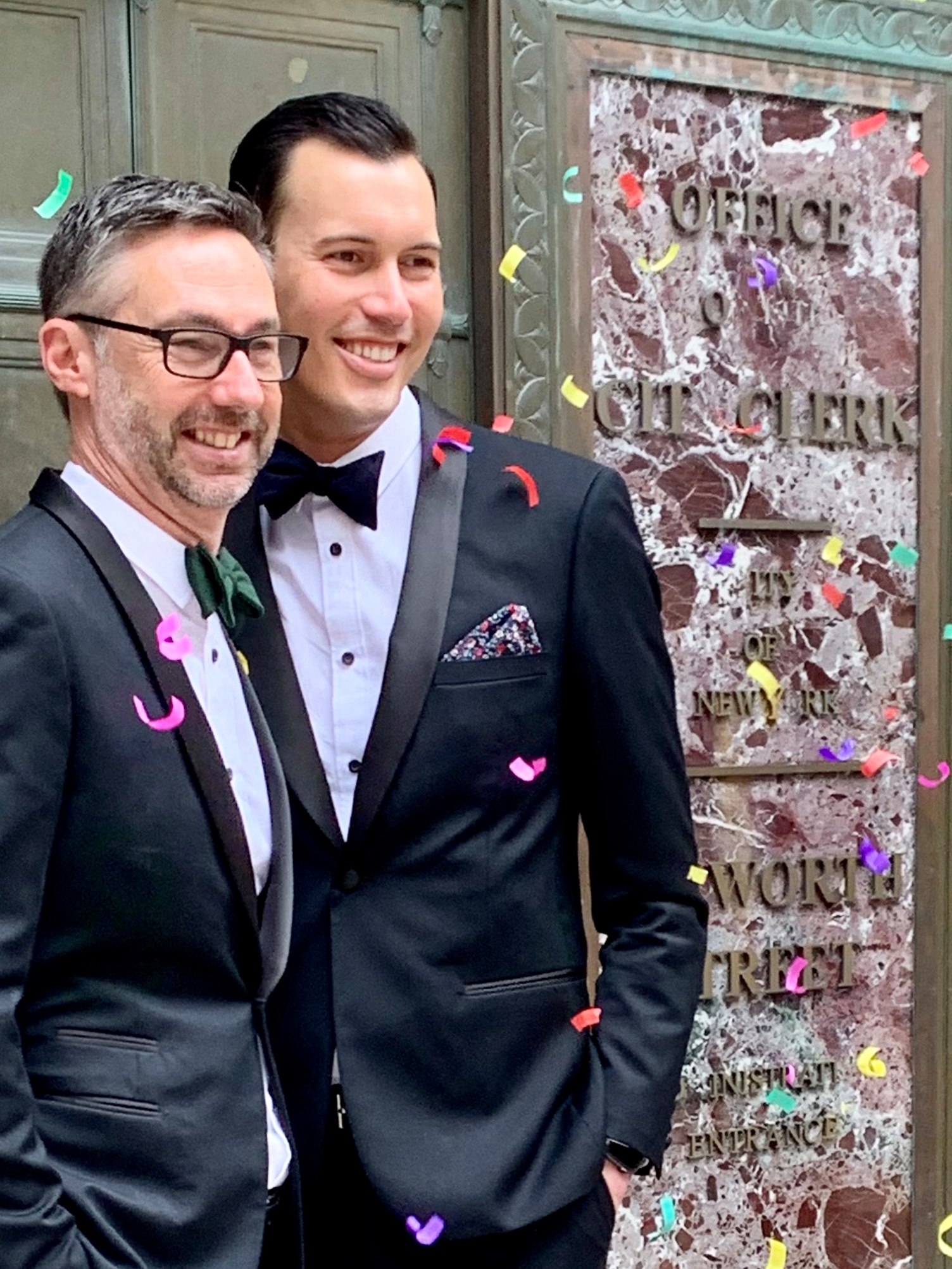 Just married! Congratulations to the newlyweds who tied the knot in New York l...