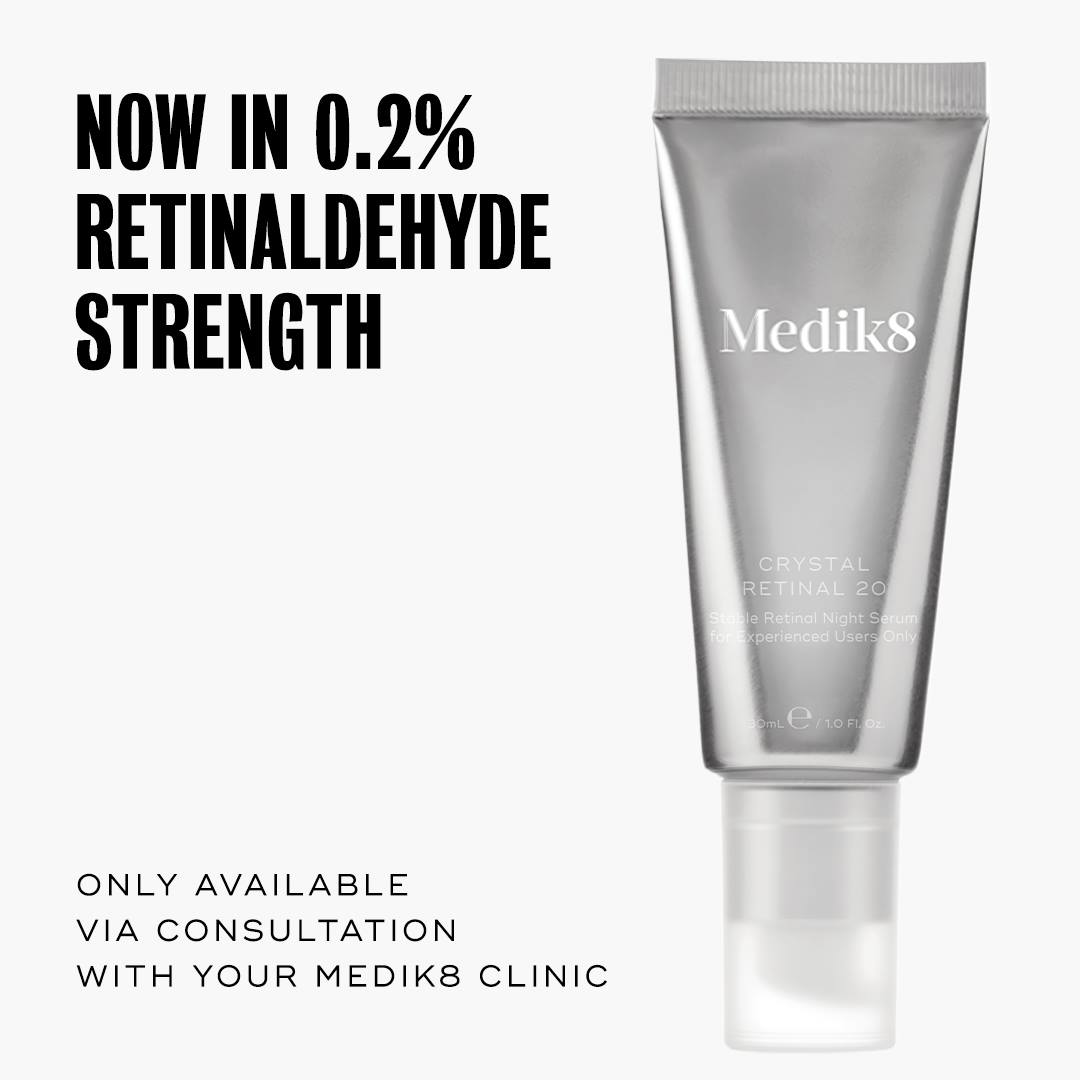 Medik8's latest launch, CRYSTAL RETINAL 20, is the latest professional addi...